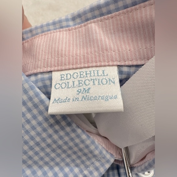 Gingham button-down shirt 9m - Picture 4 of 6